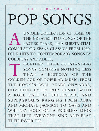 Book cover for The Library of Pop Songs