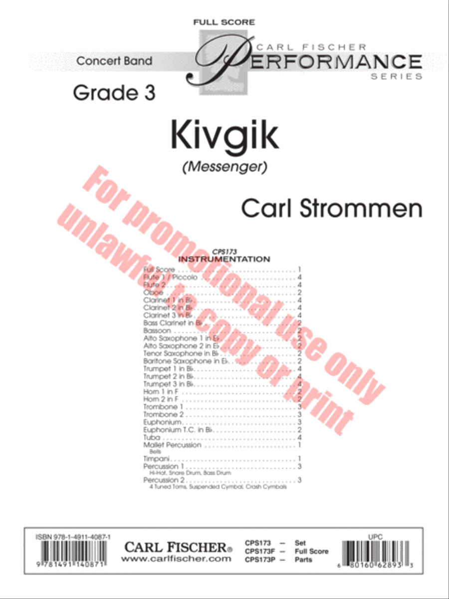 Kivgik Concert Band scores gallery preview page 2