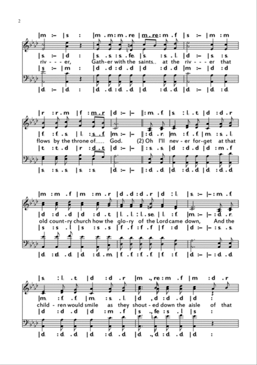 The old country church The old country church Piano, Vocal, Guitar scores gallery preview page 2