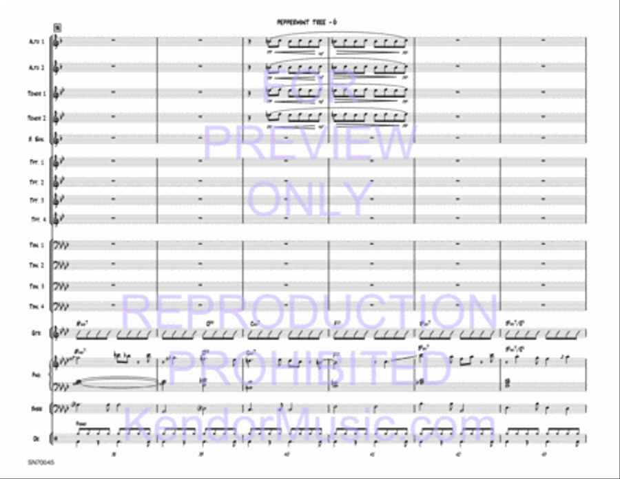 Peppermint Tree (Full Score) Jazz Ensemble scores gallery preview page 7