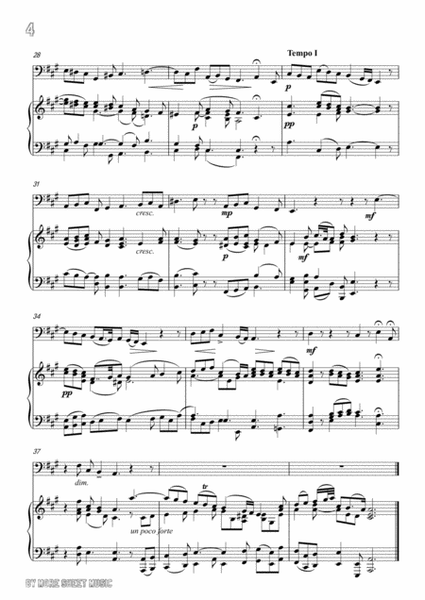 Handel-Rasserena, o Madre…Rend'il sereno al ciglio,for Cello and Piano image number null