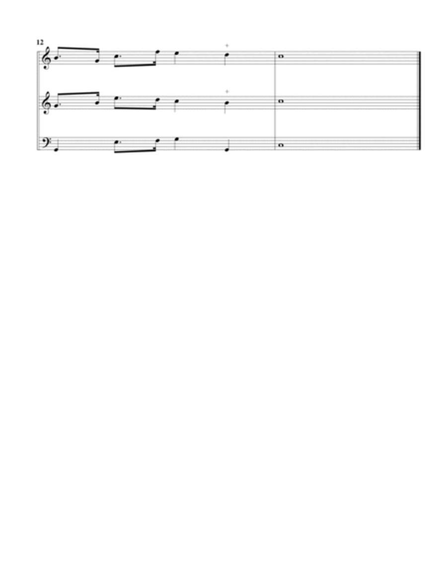 Trio sonata QV 2 Anh. 33 (arrangement for 3 recorders)
