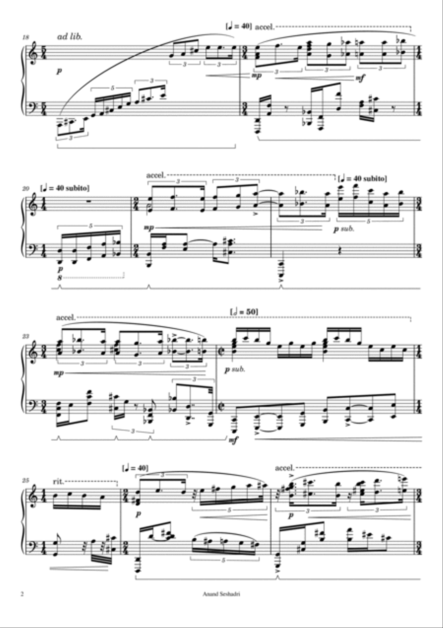 Naan Yaar (Who am I?) Piano Solo scores gallery preview page 2