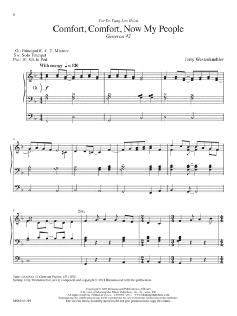 Four Advent Trumpet Tunes Organ Solo scores gallery preview page 5