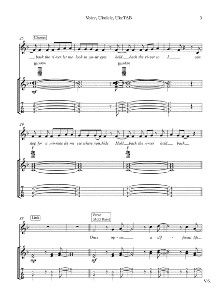 Hold Back The River Voice scores gallery preview page 4