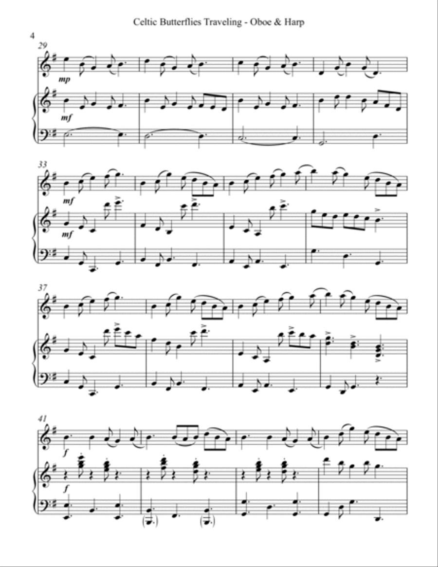 Celtic Butterflies Traveling, Duet for Oboe and Harp image number null