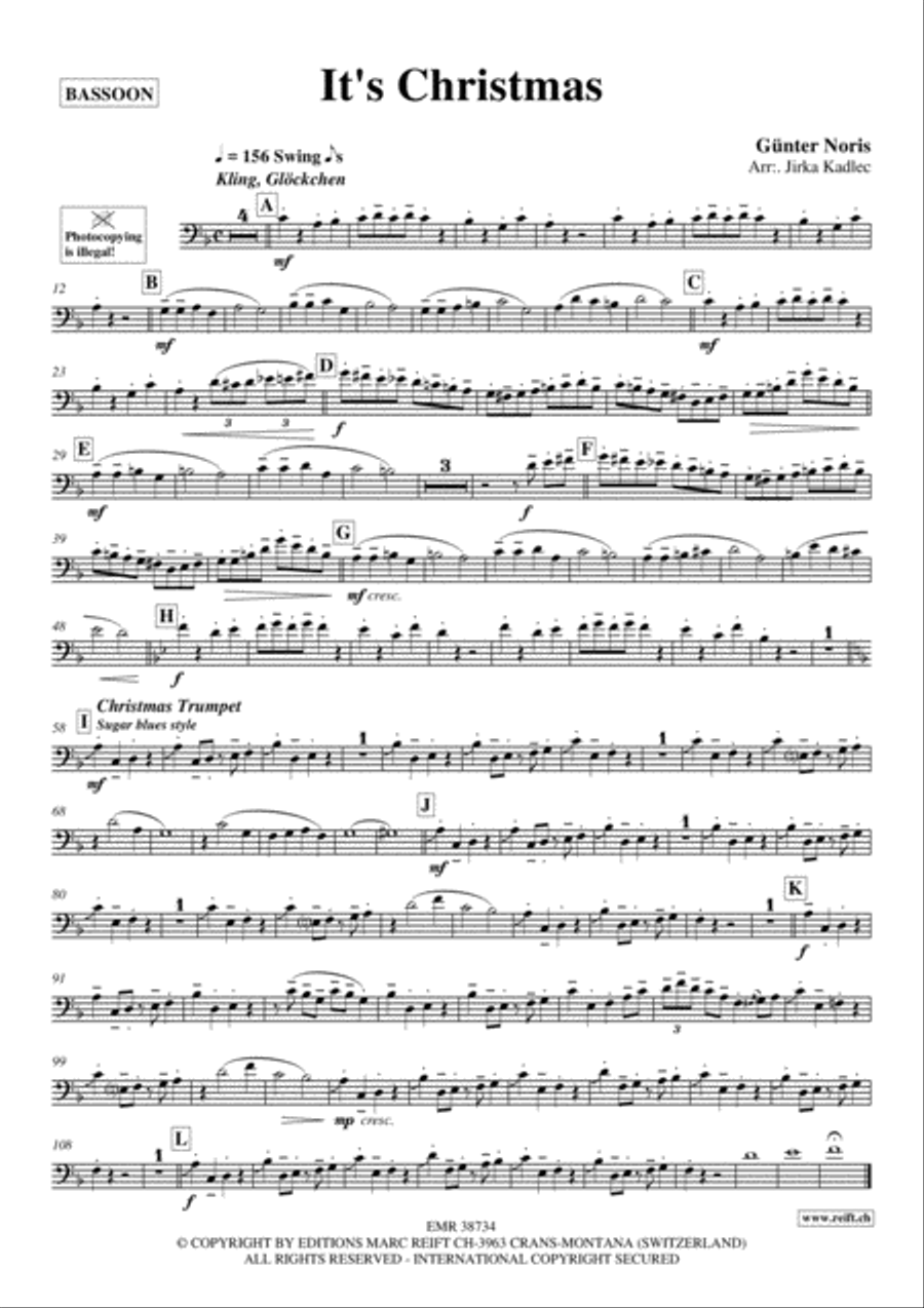 It's Christmas It's Christmas Bassoon Solo scores gallery preview page 2