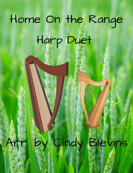 Home On the Range, for Harp Duet image number null