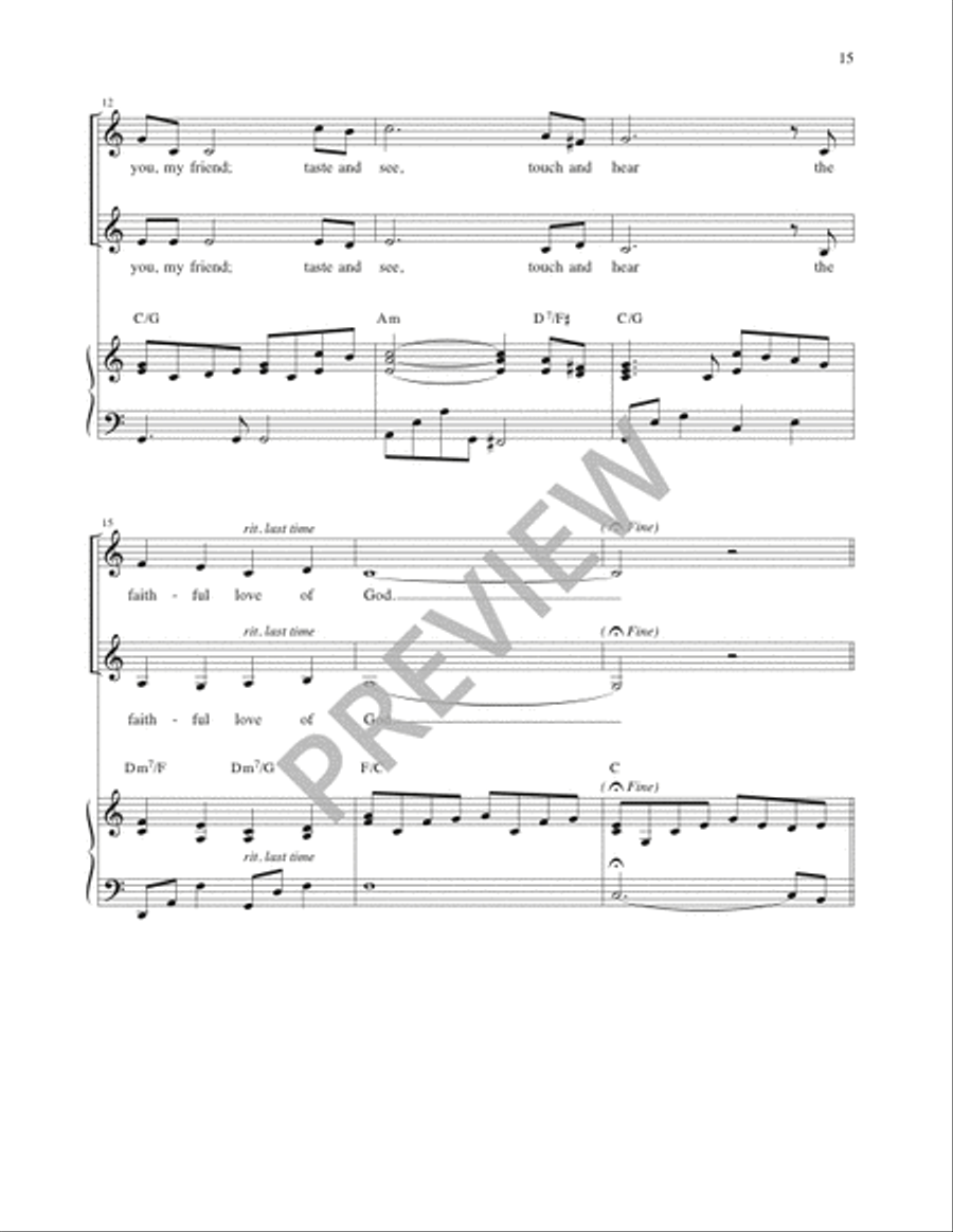 Blest Are Those Who Love You - Volume 3, Additional Solos with Optional Congregation Choir scores gallery preview page 17