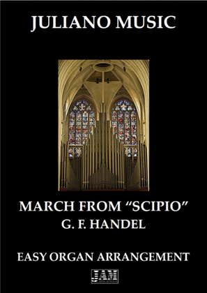Book cover for MARCH FROM SCIPIO (EASY ORGAN - C VERSION) - G. F. HANDEL