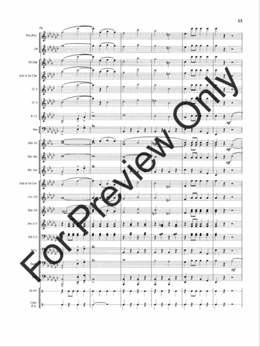 Slavic Farewell Slavic Farewell Concert Band scores gallery preview page 16