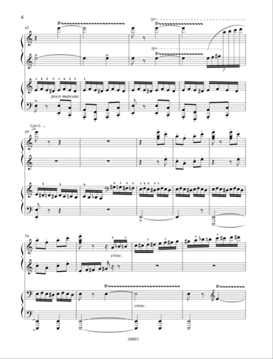 The Flight of the Bumble-Bee Piano Duet scores gallery preview page 5
