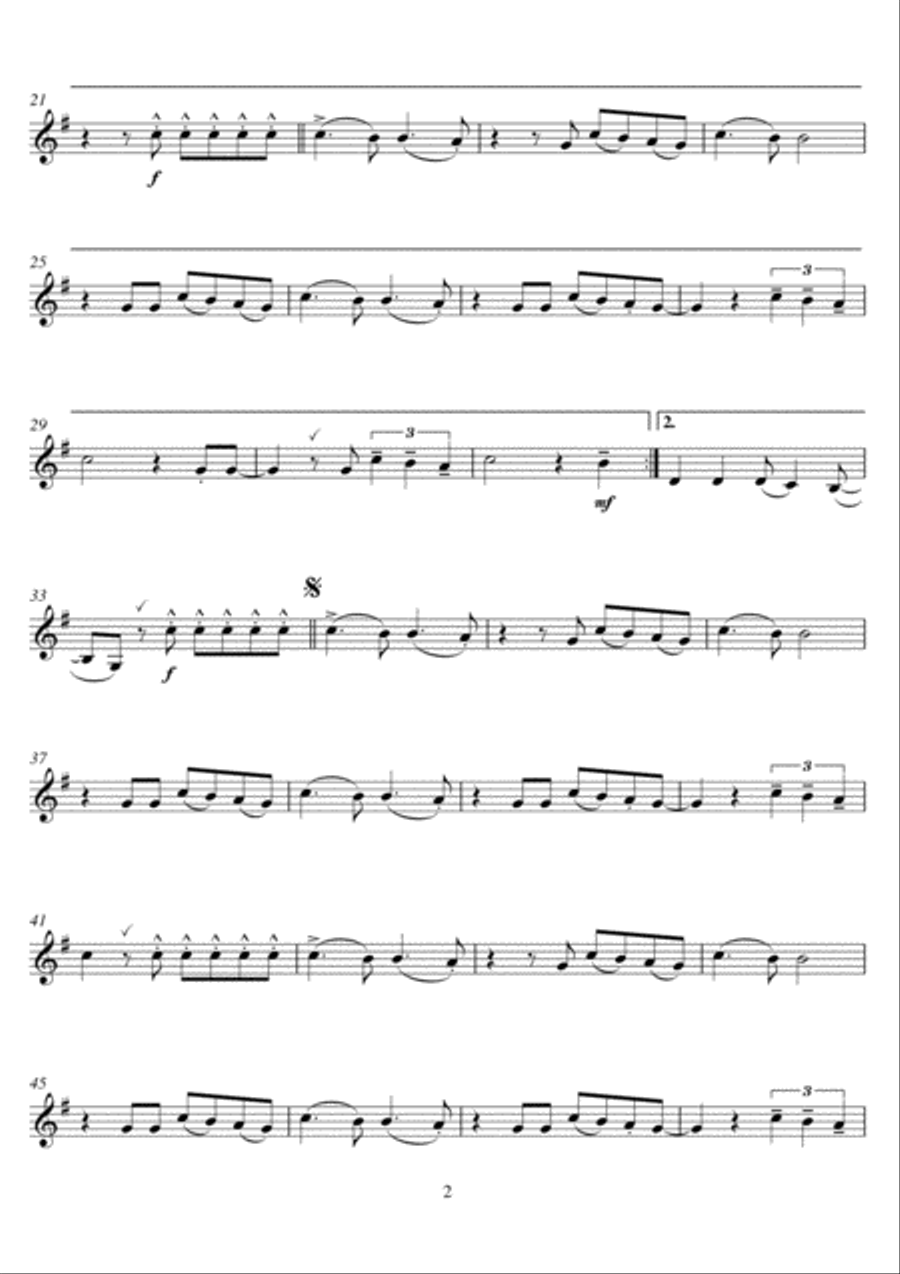 Wrecking Ball Wrecking Ball Clarinet Solo scores gallery preview page 2