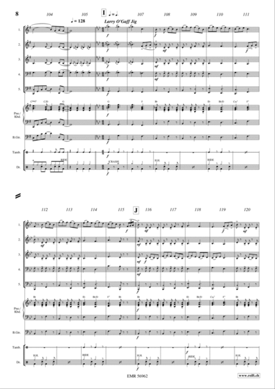 Western Medley Brass Quintet scores gallery preview page 7