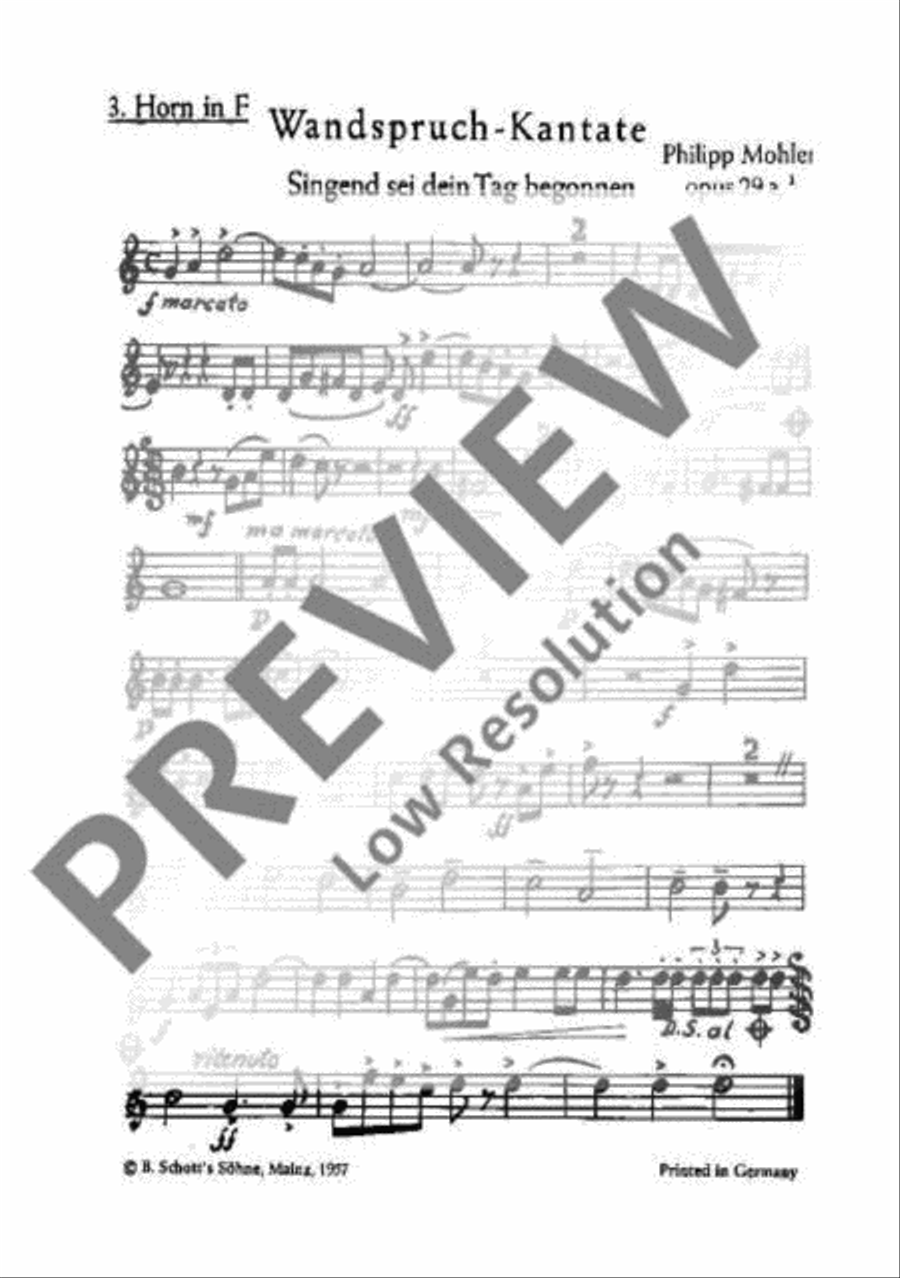 Wandspruch-Kantate TTBB scores gallery preview page 8