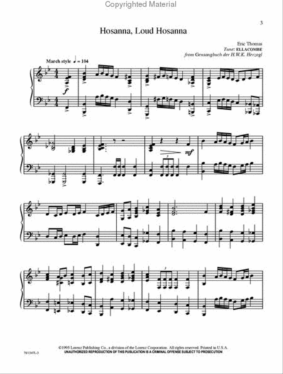Palm Sunday to Easter Piano Solo scores gallery preview page 2