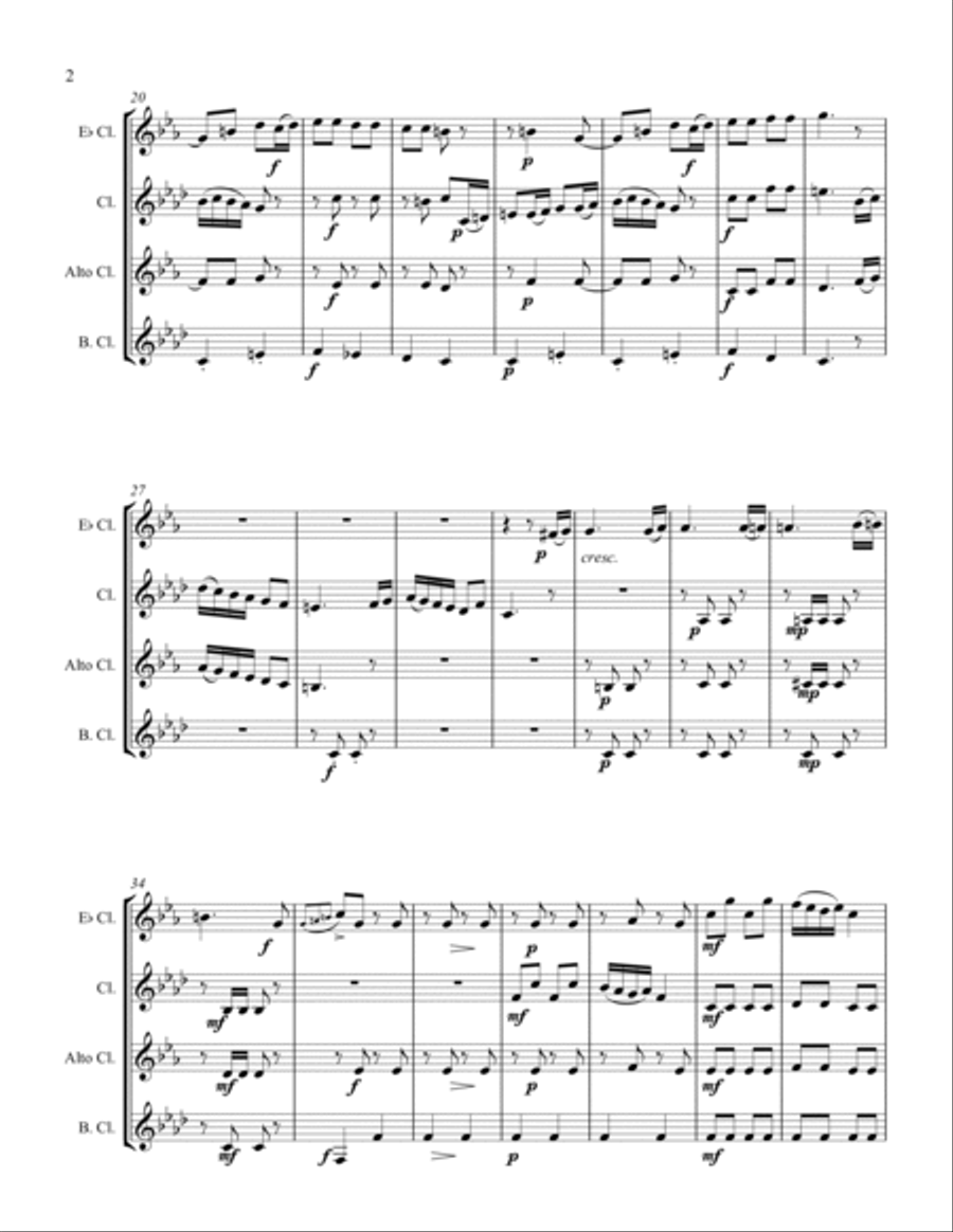 Dervish Dance Woodwind Quartet scores gallery preview page 2