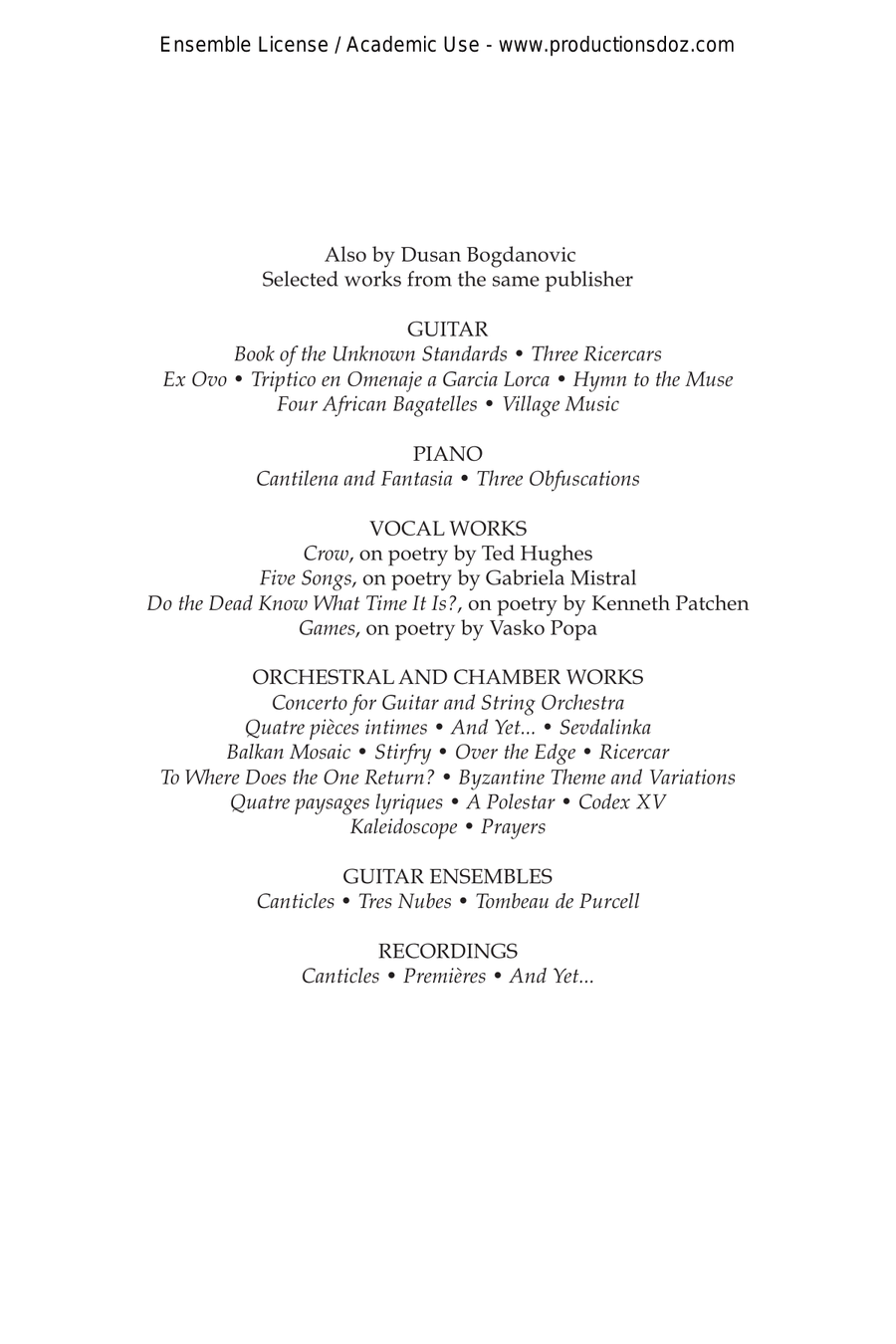 Ex ovo - A guide (book) Collection / Songbook scores gallery preview page 3
