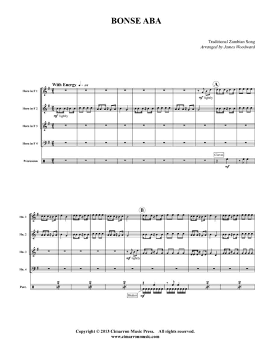 Bonse Aba Horn scores gallery preview page 1