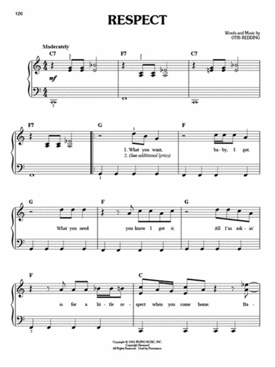 First 50 R&B Songs You Should Play on Piano Easy Piano scores gallery preview page 5