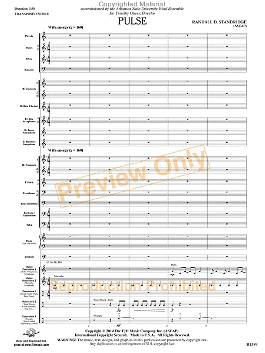 Pulse Concert Band scores gallery preview page 4