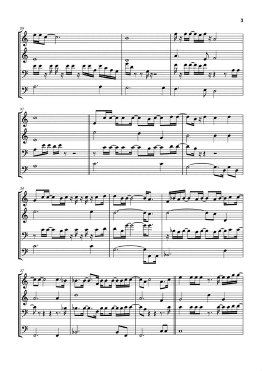 Comfortably Numb 2022 Brass Ensemble scores gallery preview page 4