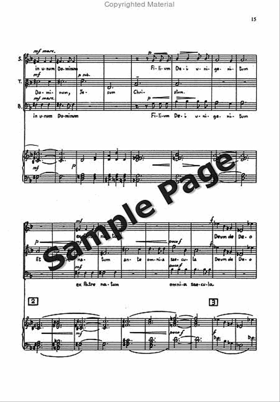 Messa Breve For Mixed Choir (3 Voices Stb) And Organ STB scores gallery preview page 14