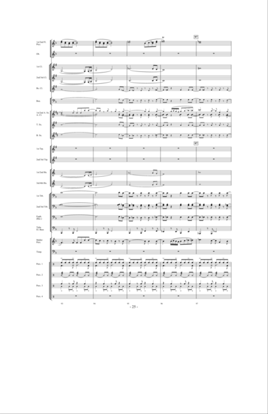 Brazil: Ceremony, Song and Samba Concert Band scores gallery preview page 24