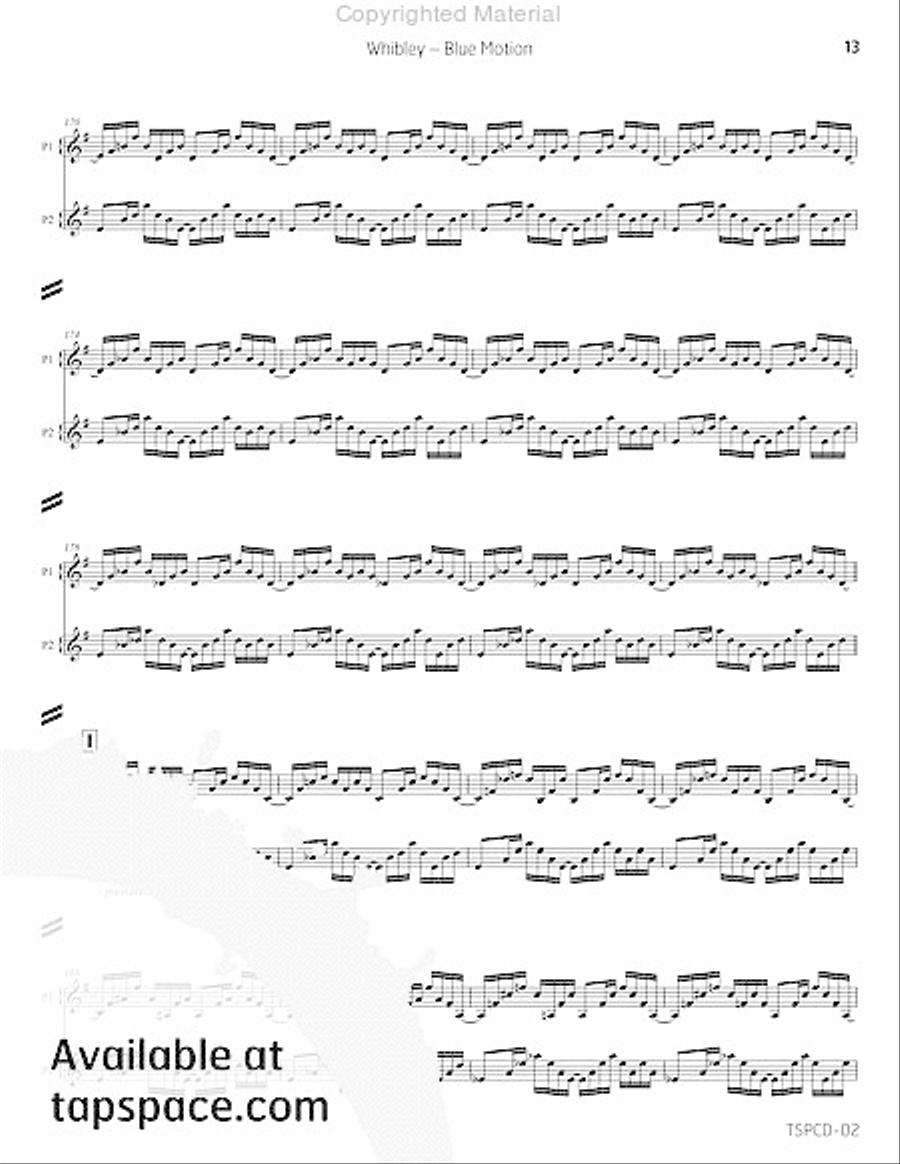 Blue Motion Double Bass scores gallery preview page 18