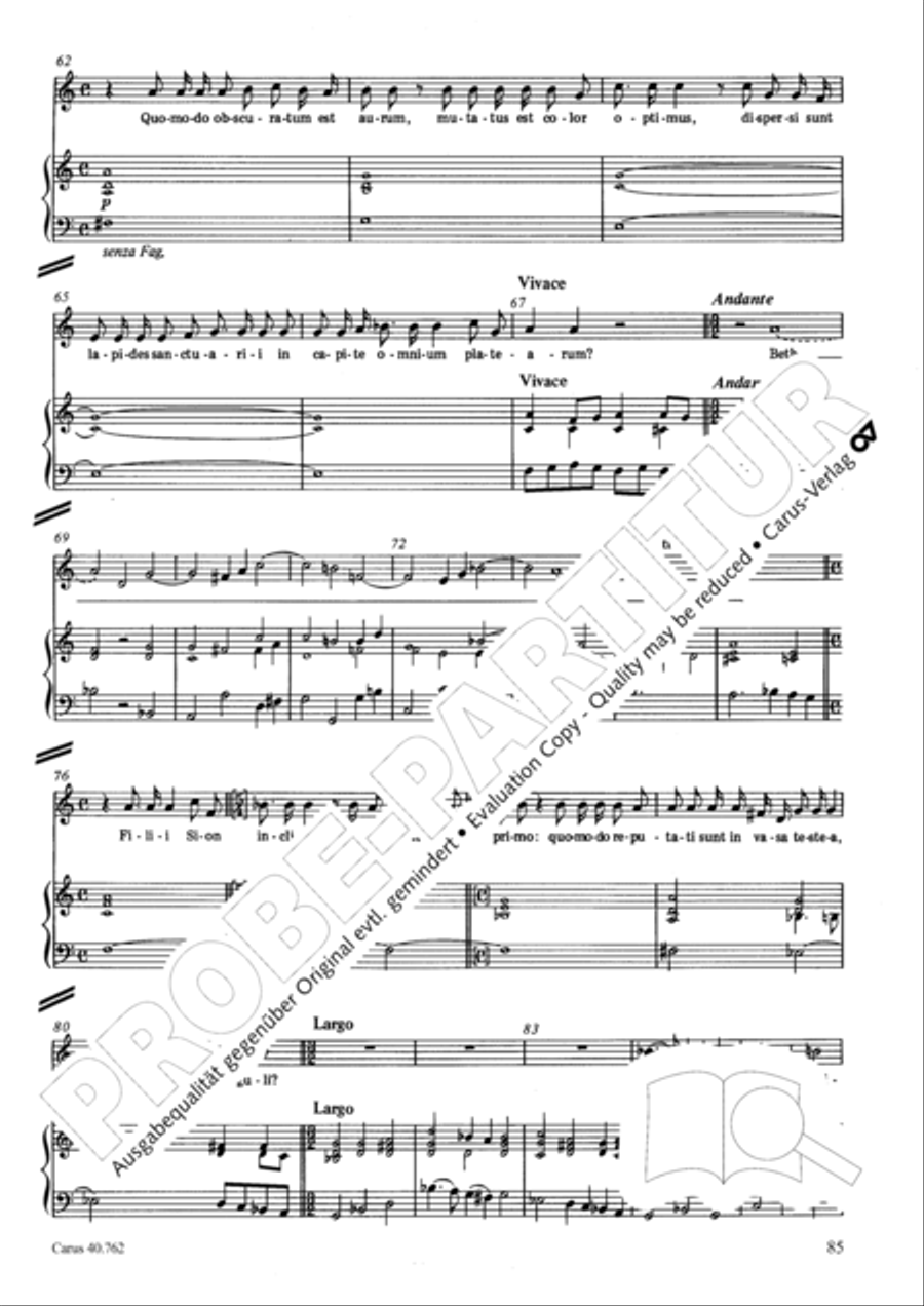 Lamentationes pro Hebdomada Sancta Score scores gallery preview page 100