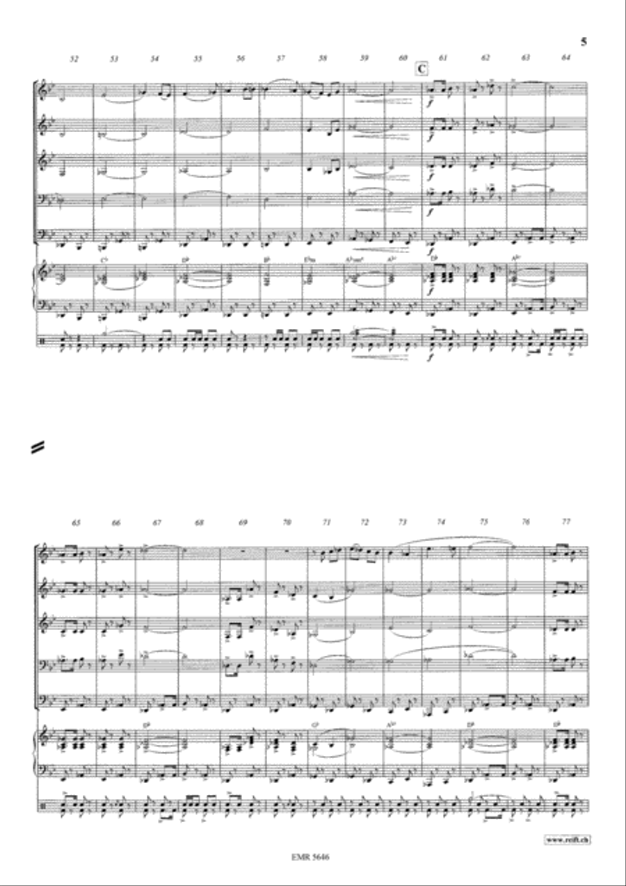 Birthday Party Brass Band scores gallery preview page 5