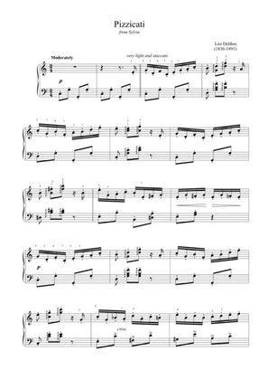 Delibes - Pizzicati from Sylvia (Easy piano arrangement)