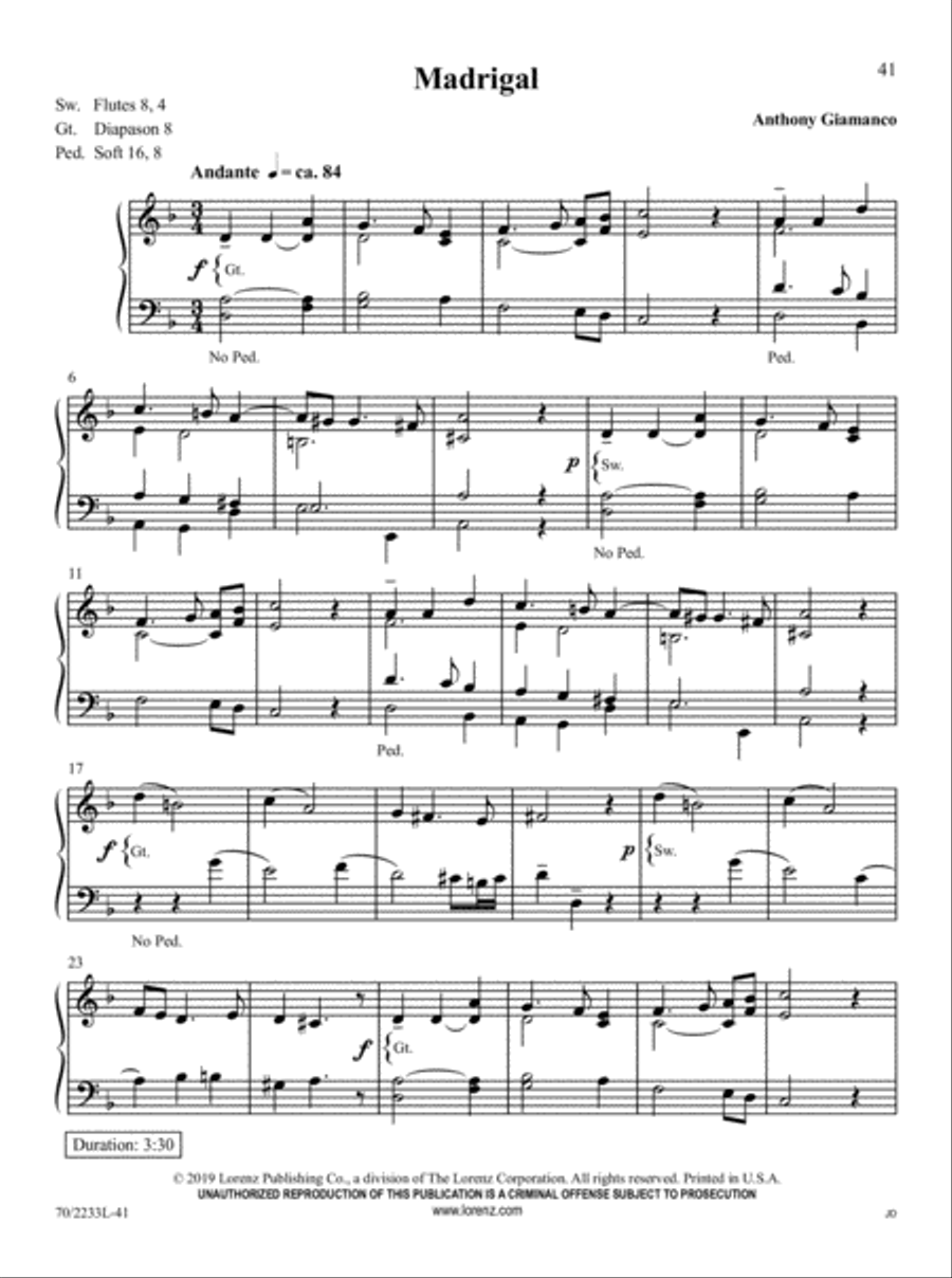 Easy Organ Library, Vol 67 Organ Solo scores gallery preview page 20