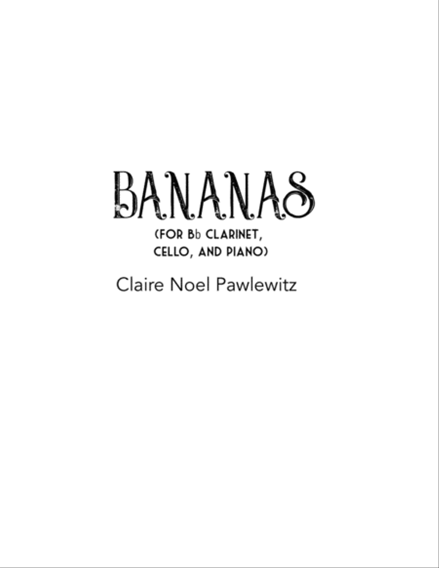 Bananas Bananas Clarinet scores gallery preview page 3