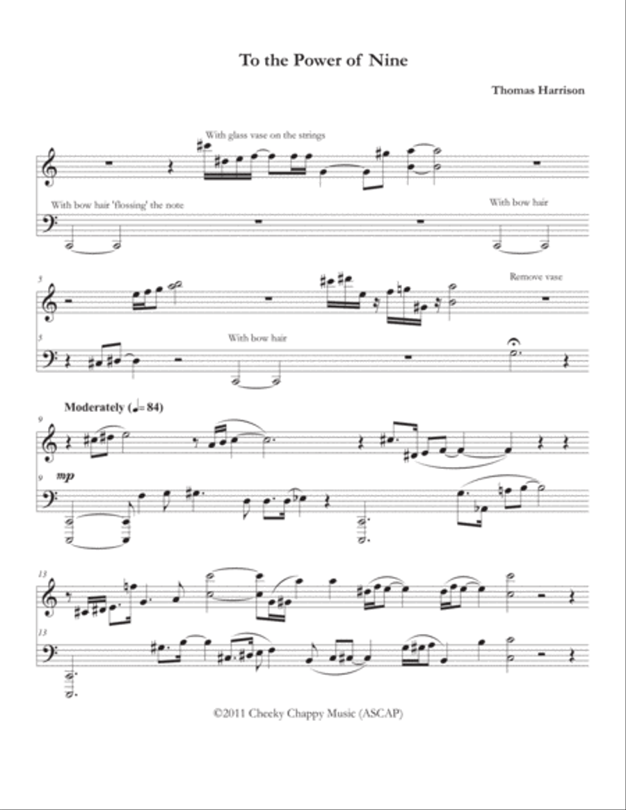 To the Power of Nine Piano Solo scores gallery preview page 2