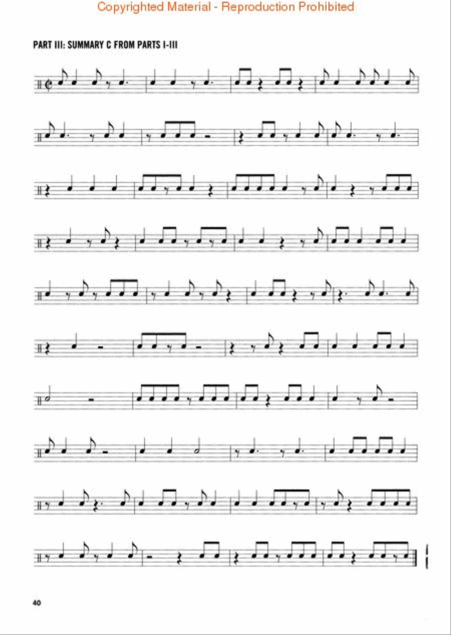 Brazilian Coordination for Drumset Drum Set scores gallery preview page 4