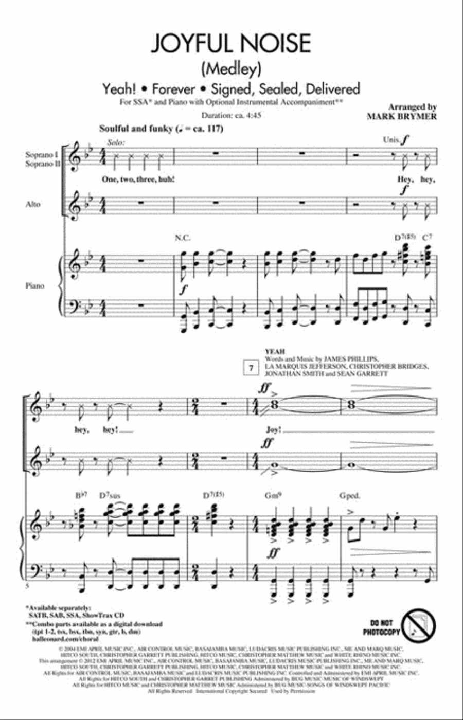 Joyful Noise Joyful Noise SSA scores gallery preview page 2