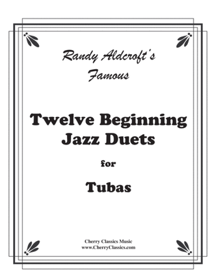 Book cover for Twelve Beginning Jazz Duets for Tubas
