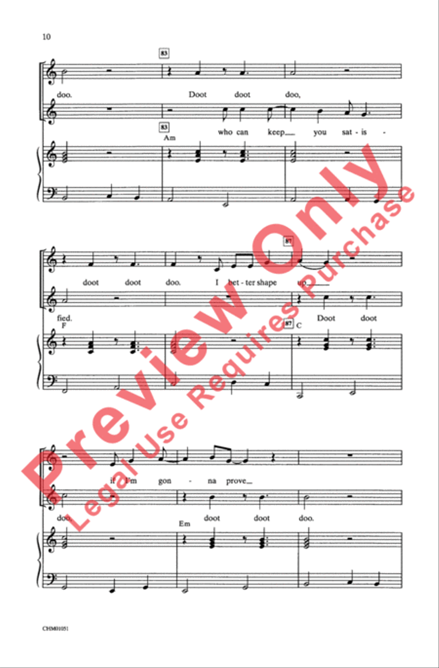 You're the One That I Want 2-Part scores gallery preview page 10