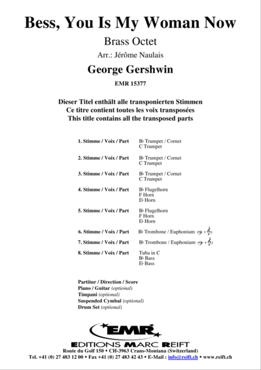 Bess, You Is My Woman Now Chamber Music scores gallery preview page 2