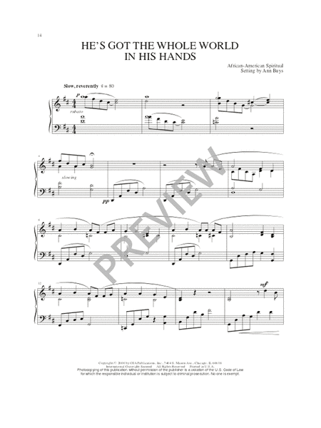 Fourteen American Spirituals and Hymns image number null