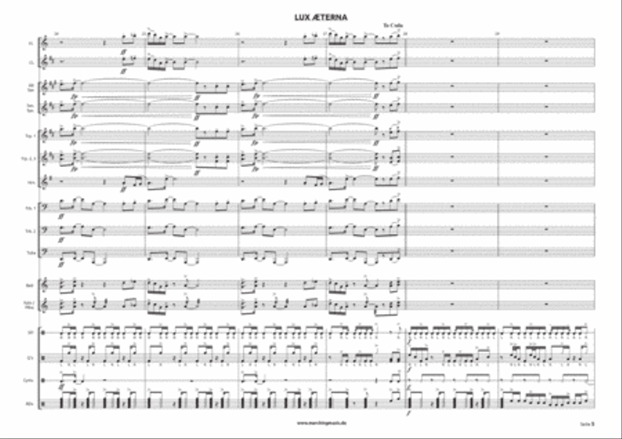 Lux Æterna Marching Band scores gallery preview page 5