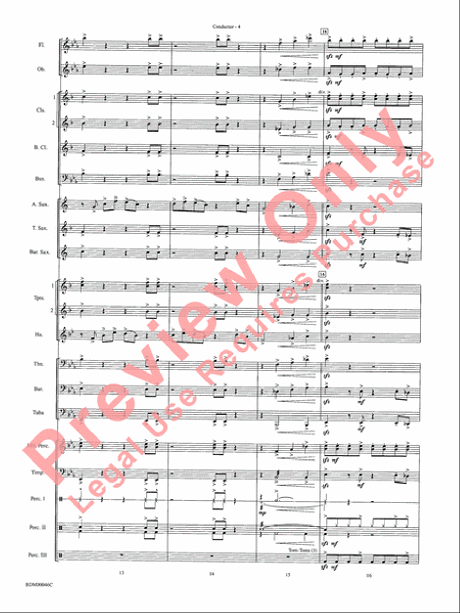 To Forge the New Frontier Concert Band scores gallery preview page 7