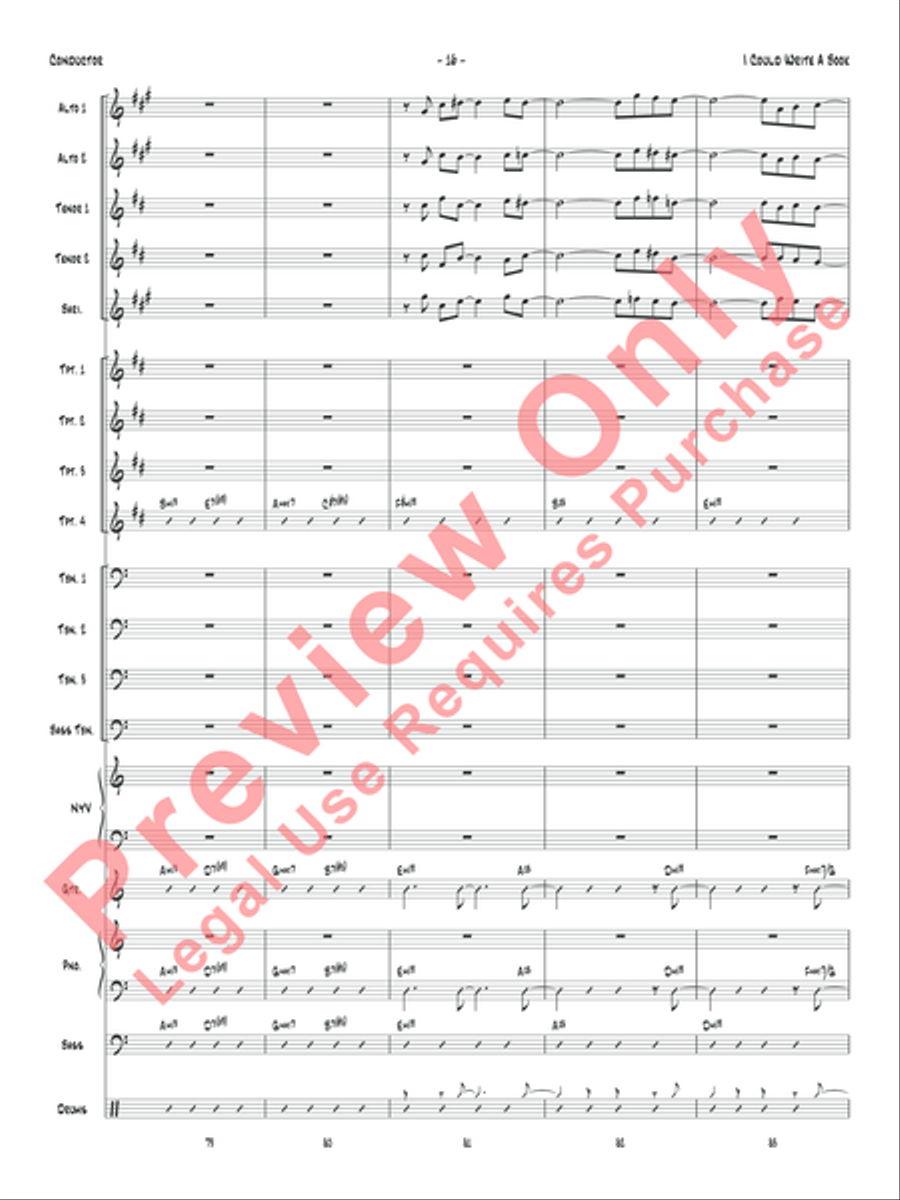 I Could Write a Book Jazz Ensemble scores gallery preview page 19