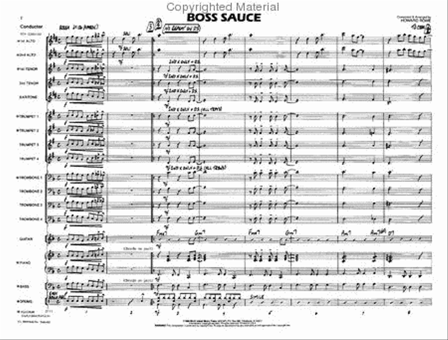 Boss Sauce Jazz Ensemble scores gallery preview page 2