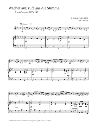 Wachet auf, ruft uns die Stimme from Cantata BWV 140