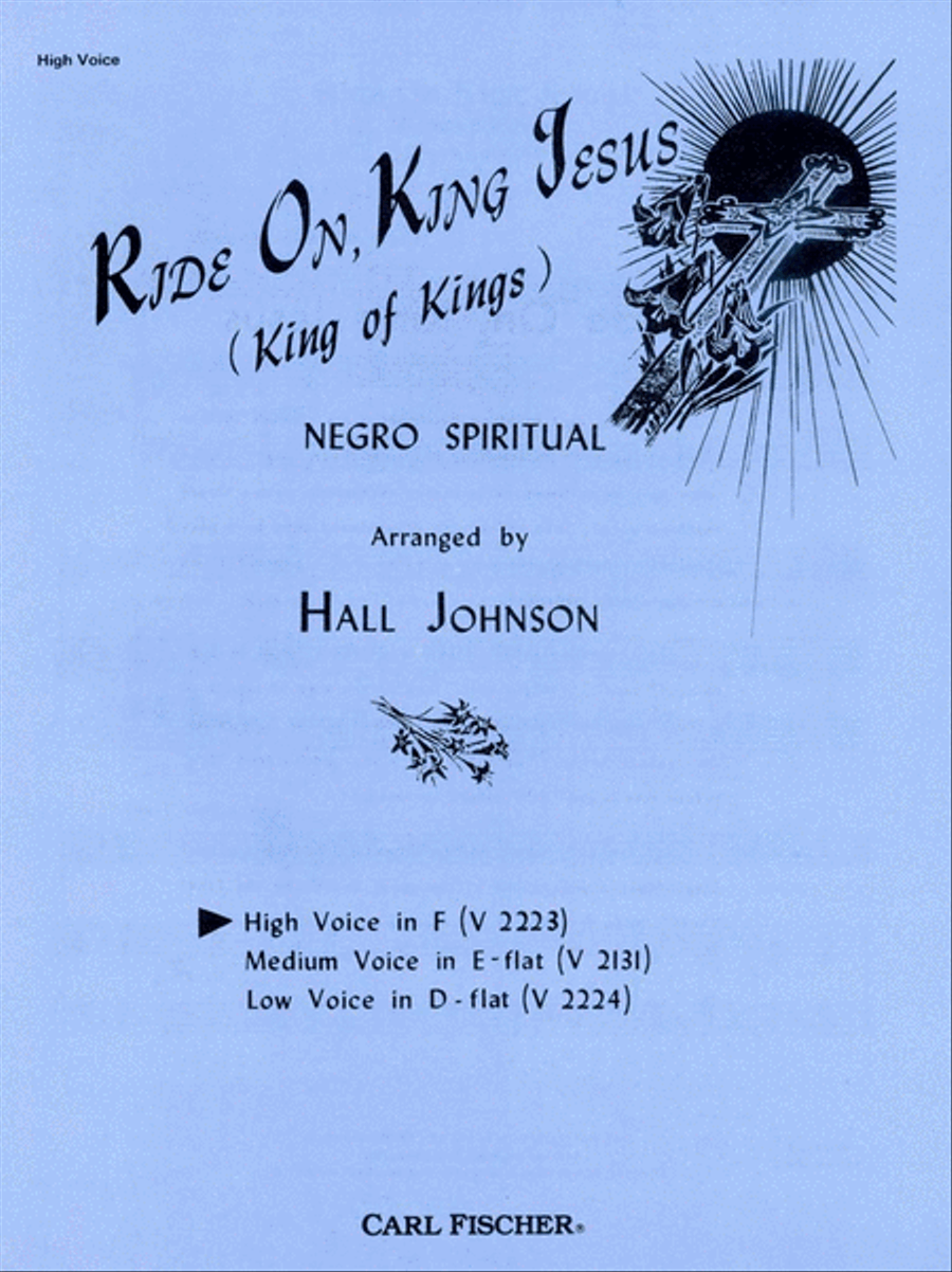 Ride On, King Jesus (King of Kings)-High Voice in F