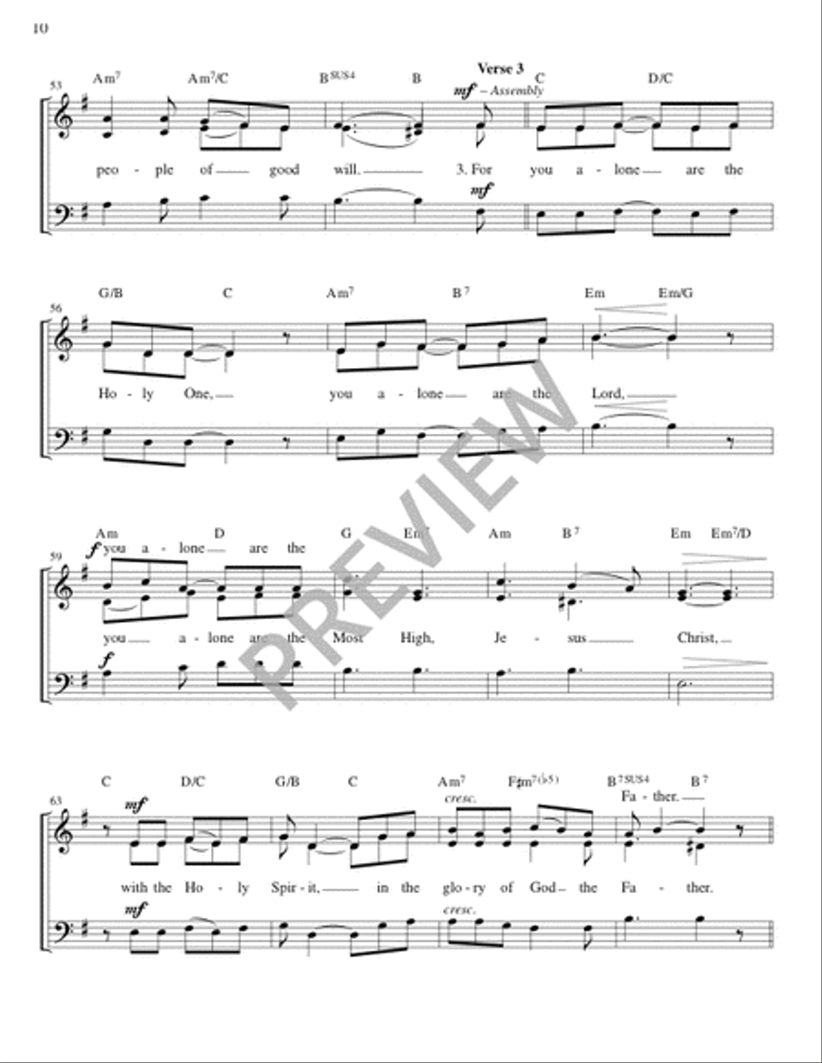 Mass of the Angels and Saints - Guitar edition Guitar scores gallery preview page 11