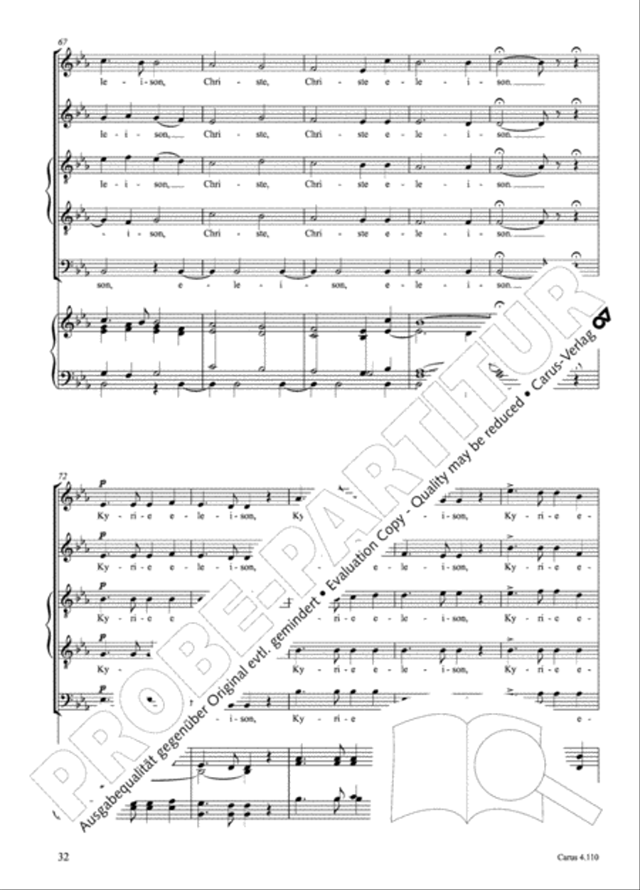 20 Latin Motets (Chants sacres latin/ 20 latein. Motetten) 4-Part scores gallery preview page 33