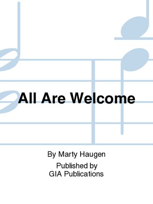 Book cover for All Are Welcome
